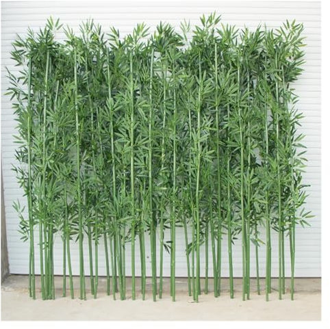 Bambus Kunstpflanze Kunstbaum Große künstliche Bambuspflanzen Bäume Outdoor Indoor 100 120 150 180 200 cm groß, Fake Bambus Seide Faux Baum DIY Dekor mit Blättern für Garten Zaun Privatsphäre Bildschi