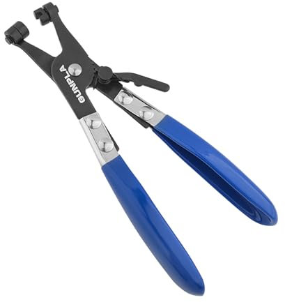 Gunpla Hose Clamp Pliers Carbon Steel Heavy Duty Installation and Removal Clipping Auto Repairing Tool, Hoses Jaws Squeezing Clamps Clips Ring-Type Swivel Flat-Band Plier for Adjust Tighten Loose