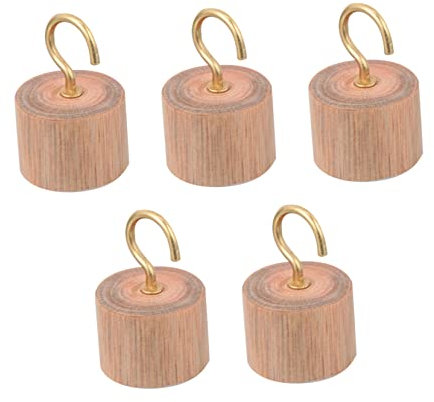PRETYZOOM 5stücke Holzgarderoben-deckenhaken Mehrzweckhaken Kleider-deckenhaken Für Schlafzimmerschränke Und Küchenschränke Sparend Für Handtücher Kleidung Schlüssel Hüte