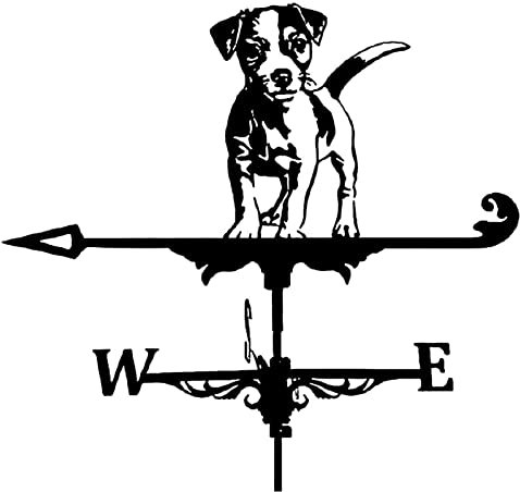 Generic Girouette, Girouette Métallique Girouette de Jardin Girouette Extérieure Toit Jardin Décoration de Cour, Indicateur de Girouette Avec Ornements D'Animaux - Chihuahua Dog