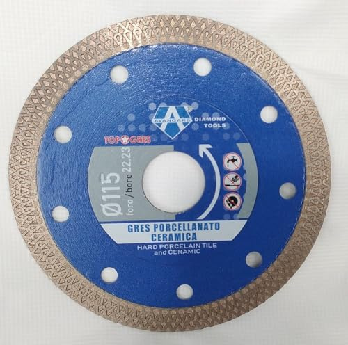 AVANGARD disco diamantato da 115 mm articolo 3411970 per taglio professionale a secco di gres porcellanato/ceramica