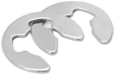 Anillo de retención abierto de acero inoxidable 304 M2 M2.5 M3 M4 M5 M6 M8 M9 M12 M15 Arandela dividida Anillo de retención tipo E(50pcs M5)