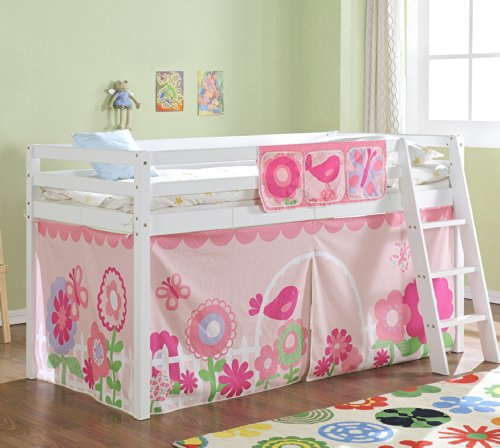 Noa and Nani Tent for Kids Midsleeper Cabin Bed in Floral Design