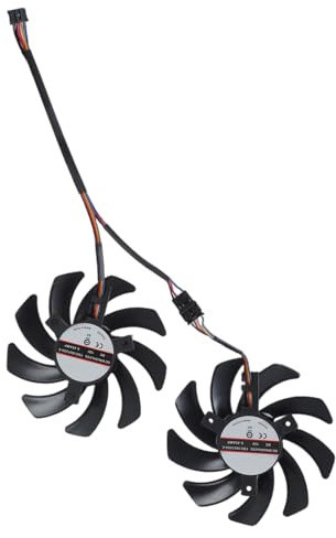 SHOOYIO Ventilador de refrigeración de tarjeta gráfica de 85 mm y 12 V, ventilador de repuesto para enfriadores de video de gestión gráfica 5600XT 5700 6600