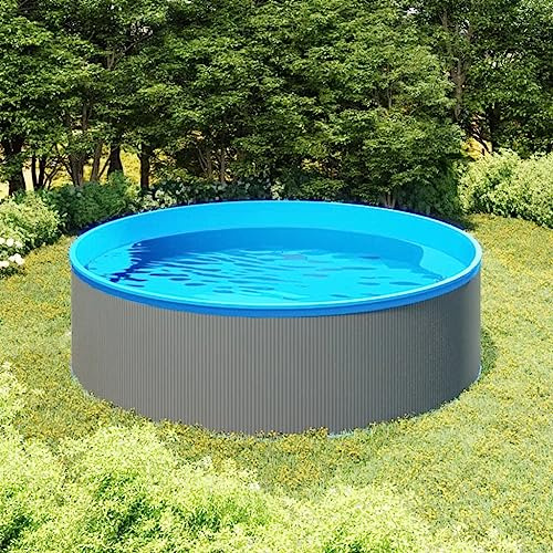 Genérico Piscina de chapoteo Gris 350x90 cm,Casa y jardín,Piscina y SPA,Piscinas-92808