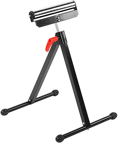 Zerodis Supporto a Rullo Singolo Pieghevole Regolabile, Supporto da Lavoro in Tubo D'Acciaio per Carichi Pesanti con Piedini Antiscivolo per Accessori per Attrezzi da Banco per 70x56