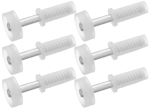 Ipetboom Kit 6 Pezzi Ruote Guida Superiore per Porta a Soffietto, Rulli e Perni per Porte Pieghevoli Armadio, Ferramenta Silenziosa e Resistente per Riparazione Ante Bifold in