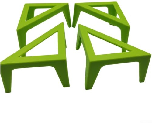 Lot de 4 supports de toile portables en acrylique pour tableaux de peinture, support en plastique léger pour artistes, étudiants et amateurs, 100 x 50 x (vert)