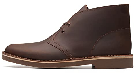 Clarks Bushacre 2 Uomo Marrone Camoscio Stivali morbidi Taglia EU 43