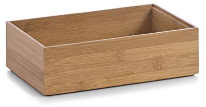 Zeller 13332 Ordnungsbox 23 x 15 x 7 cm, Bamboo, natur