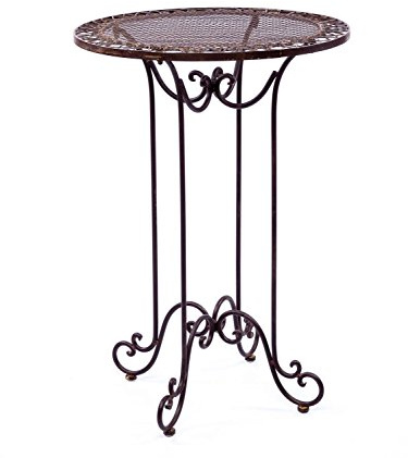 aubaho Stehtisch Gartentisch Tisch Gartenmöbel Bistrotisch Tisch Antik-Stil Nostalgie