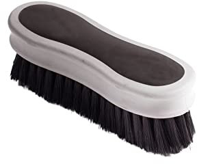 HORZE Softgrip Gesichtsbürste, Schwarz,