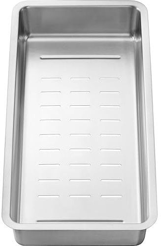BLANCO Multifunktionsschale | Edelstahl | 387 x 187 mm | [38,7x18,7x6,2 cm] | Passend zur DIVON II | Aus hochwertigem, pflegeleichtem Edelstahl