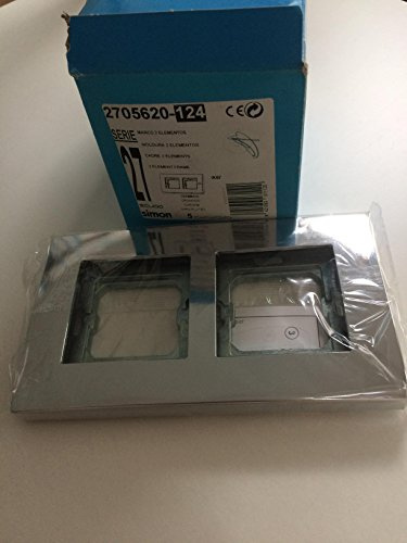 Simon 2705620-124 placa de pared y cubierta de interruptor Cromo