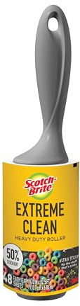 3 M Scotch Brite 50% stickier Fusseln roller48 Blatt 4-Zoll x 25,1 ', Acryl, Mehrfarbig, 2-teilig