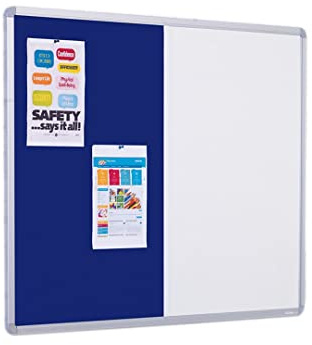 Combination Non Magnetic Whiteboard Noticeboard 1200mm x 900mm Blue (WxH)