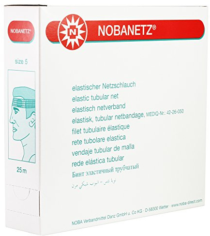 NOBANETZ elastischer Netzschlauchverband Weiß 25 m Netzverband, Maße:Gr. 4 - Knie