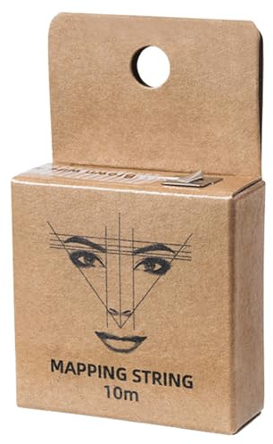Brow Mapping String – Förfärgad mappstring, förfärgad ögonbrynssnöre, perfekt ögonbrynsformningsverktyg, mätverktyg för att markera symmetriska ögonbryn