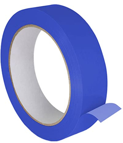 KLEBESHOP24 Einseitiges PVC-Klebeband 25 mm x 66 m, blau | universell einsetzbar zum Verkleben und Markieren