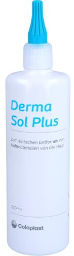 Derma Sol Plus Lösung zur leichten Entfernung von Klebeflächen von Stomaversorgungen und Pflastern, 230 ml Lösung