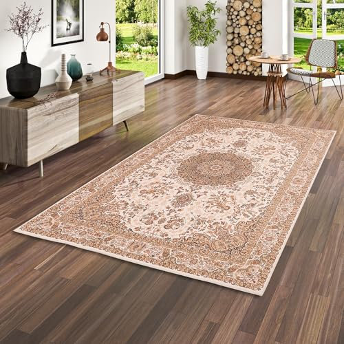 Pergamon Primus - Tapis Oriental de Luxe - Keshan Beige - 5 Tailles