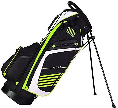 Yclty Golftasche mit 14-Wege-Teiler, Tragbare Golf Cartbag Standbag mit Wasserdichtem, Verschleißfestem, Strapazierfähigem Golf Stand Bag, Platzsparende Damen-Herren-Golftasche