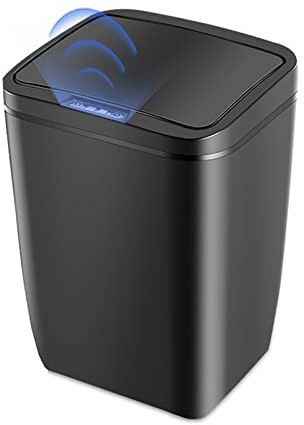 WMLBK Sensor Waste Bin,12l Automatic Intelligent Waste Bin ABS Kitchen Waste Bin Touch Sensing Household Rubbish Bin for Bathroom, Kitchen