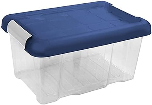 AC - Caja de ordenación de plástico Transparente N.º 10 - Contenedor para almacenar Libros, Ropa, Mantas - Capacidad 5 litros - Dimensiones Aprox.: 29,4 x 20 x 14,5 cm