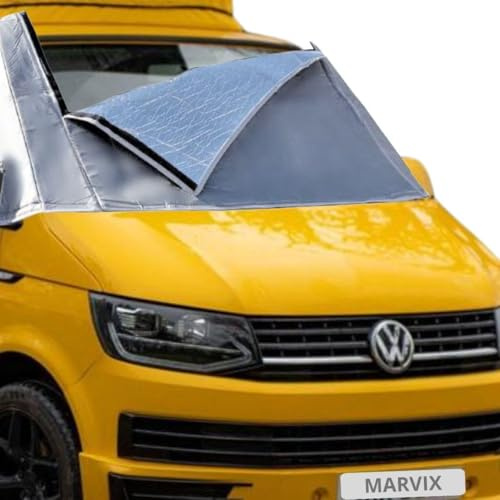 VW T5 T6 Transporter Thermal Cover External Windscreen Silver Blinds Black Out Cab Screen Campervan