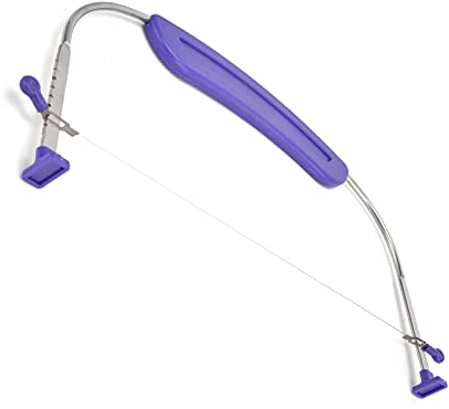 Livellatore per tagliatorte regolabile, livellatore per torte, Taglierina per tortetagliatorte in acciaio inossidabile con impugnatura antiscivolo Strumento per tagliare la torta per torte da forno