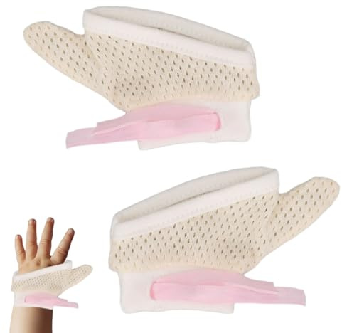 Guantes Para Dejar De Chuparse El Dedo Para Bebés, Kit De Cuidado Para Bebés Transpirable, Suave Y Ajustable Para Dejar De Chuparse El Dedo, Protector De Dedos Y Pulgares Para Recién Nacidos (S)