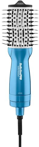 BaBylissPRO Nano Titanium 2 Inch Compact Hot Air Brush, Hair Styling Tools & Appliances, BNTMHBUC, Blue