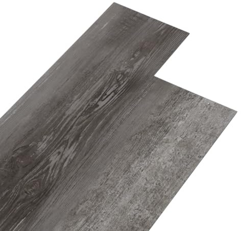 vidaXL PVC Laminat Dielen Selbstklebend Vinyl Boden Bodenbelag Fußboden Planke Vinylboden Designboden Dielenboden 5,21m² 2mm Gestreift Holzoptik