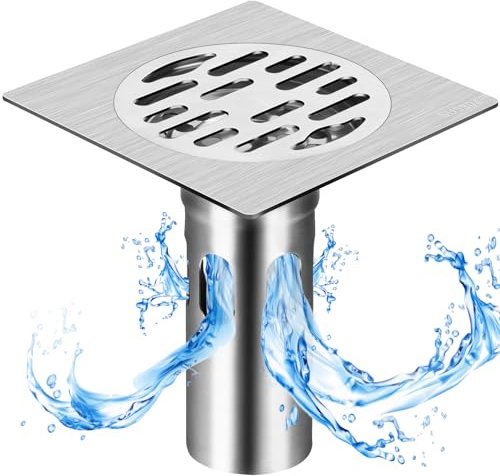 sexyhot Shower Drain Cover, Filter and prevent blockage Shower Plughole Cover, Shower Plug Cover 304 stainless steel Shower Trap Cover Easy Fit