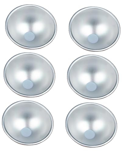 Ciieeo 6pezzi Stampo Per Dolci in Lega Di Alluminio Superficie Antiaderente Facile Da Pulire Per Budini Torte Piccole Crostate Mousse Regalo Per Appassionati Di Fai Da Te