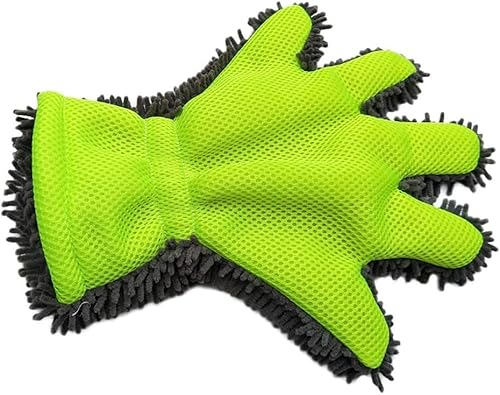 KOMUNJ Guanti per lavaggio auto, guanti in ciniglia, super morbidi e assorbenti, pulizia uniforme, panno per lucidatura di alta qualità