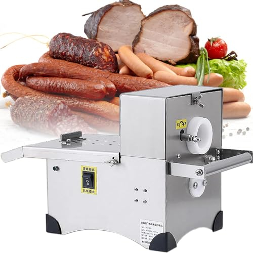 DPQYJPP 0-45mm Sausage Tying Knotting Machine, Stainless Steel Automatic Sausage Tying, Maker Meat Stuffer Accessories for DIY Sausage, with Foot Switch