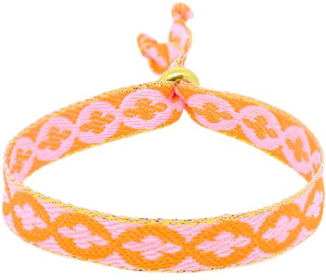 Selfmade Jewelry - Statement Festival Armband Stoff Armband Damen Stoffarmbänder in Pink für Festival Outfit Damen