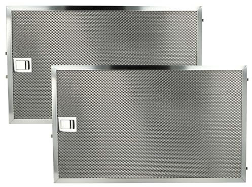 vhbw 2x Filter Metallfettfilter kompatibel mit Miele DA6520DEXT, DA6520D, DA 6520 D CANTO Dunstabzugshaube - 43,3 x 26,4 x 0,9 cm, Edelstahl