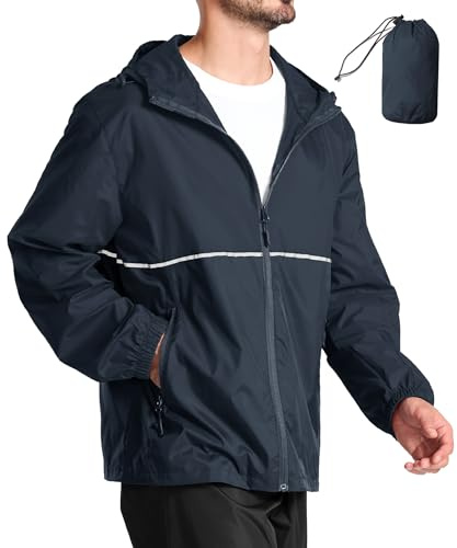 SPEEDRUN Chubasquero Impermeable Hombre Ligero Chaqueta Impermeable Hombres Moto Chubasquero Plegable Running Deportivo Poncho Lluvia Senderismo Shubasquero Bicicleta Sport Outdoor