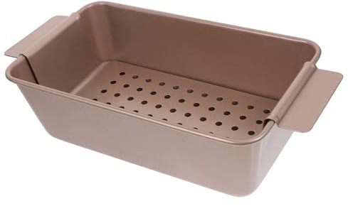 OKUMEYR Molde Para Pan y Molde Para Tostadas 2 Piezas, Aluminio Antiadherente, Apto Para Horno, Práctico Para Cocina Doméstica y Repostería Profesional, Color Rosa Dorado