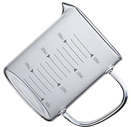 PRETYZOOM Verre Doseur Borosilicate Résistant Bec Verseur Portable Et Graduation Claire Pour Cuisine Ou Restaurant