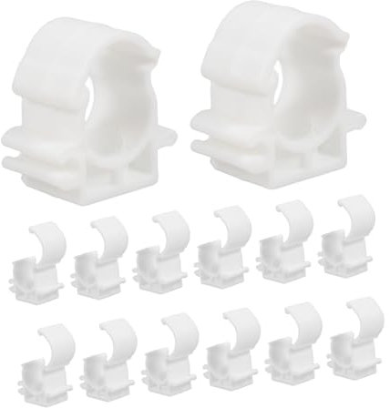 STOBOK 40pcs Pipe Hanger Clamps Holder Clamp Clips for Water Plastic Gas Fuel Hoses Wires Easy Installation