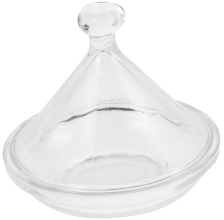 GLEAVI Dessert Schalen Glas Mit Deckel Tablett Für Süßigkeiten Präsentation Kuchengläser Aus Glas Bonbonhalter Für Party Dekorative Glasschale Mit Verschluss