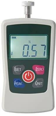 TIEOAXFT Dinamometro Digitale a Quattro unità Oz, Lb, N, kg, dinamometro Portatile for Strumenti di misurazione della Forza di Spinta e trazione(20N)