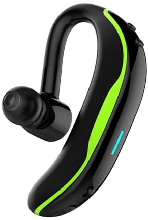 OSALADI Sportliche Kabellose Ohrbügel Funk Kopfhörer Ergonomisch Komfortabel mit Geräuschreduzierung Hängend Lautstärke Liedsteuerung für Outdoor Sport und Autofahren Grün schwarz