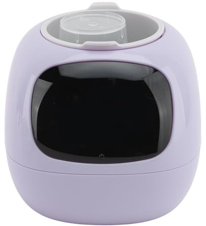 ACOGEDO Maceta Inteligente con Expresión AI Robot Inteligente de Macetero con Luz de Agua Sensores de Humedad para Decoración de Interiores Verde Que Incluye Luz en la Humedad con Precisión (Purple)
