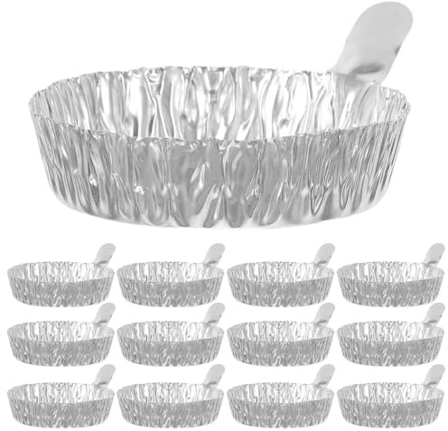 INOOMP Coupelles Aluminium 42 Ml pour Pesée et Dosage en Laboratoire, Lot de 100 Pièces, Résistantes la Chaleur et Étanches pour Usage Scientifique