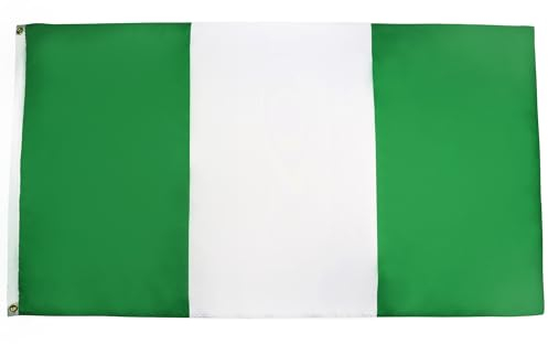 BANDIERA NIGERIA 150x90cm - GRAN BANDIERA NIGERIANA 90 x 150 cm Poliestere leggero - Bandiere - AZ FLAG