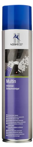 Normfest Multin Universal-Schaumreiniger für Auto, Haushalt & Gewerbe, Aktivschaum gegen Fett, Nikotin, Wachs & Insekten, streifenfrei & silikonfrei, ideal für Glas, Textilien & Kunststoff 600 ml